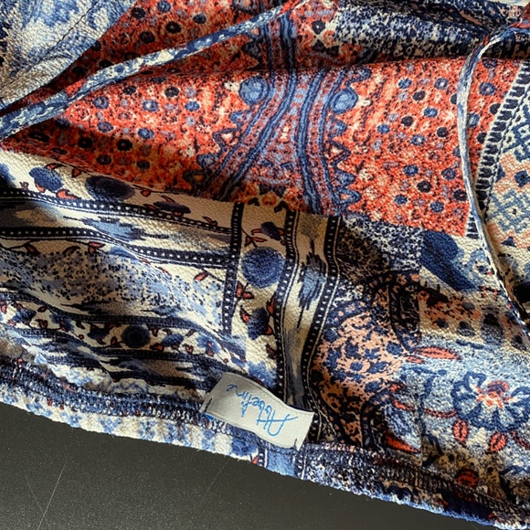 Abbeline Romper M Blue and Pink - Picture 2 of 3